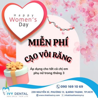 Chương trình ưu đãi Tháng 3.2023 - Miễn phí cạo vôi răng